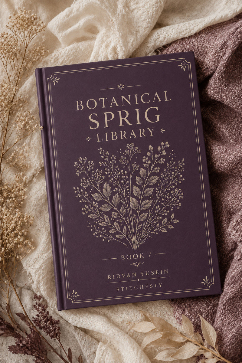 Botanical Sprig Library 7 Book 03 from Botanical Sprig Library Book 7, a digital embroidery design reference for machine embroidery designs, embroidery patterns and small motif and accent designs.