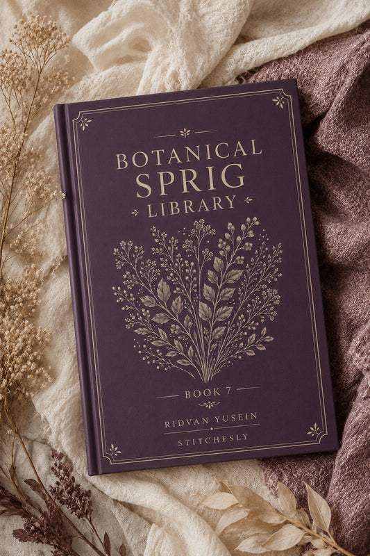 Botanical Sprig Library 7 Book 03 from Botanical Sprig Library Book 7, a digital embroidery design reference for machine embroidery designs, embroidery patterns and small motif and accent designs.