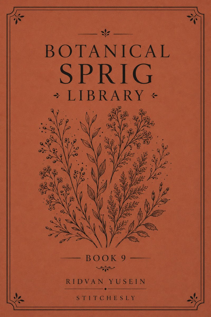 Botanical Sprig Library 9 Book 03 from Botanical Sprig Library Book 9, a digital embroidery design reference for machine embroidery designs, embroidery patterns and small motif and accent designs.