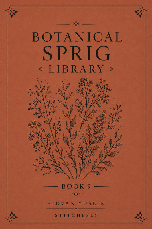 Botanical Sprig Library 9 Book 03 from Botanical Sprig Library Book 9, a digital embroidery design reference for machine embroidery designs, embroidery patterns and small motif and accent designs.