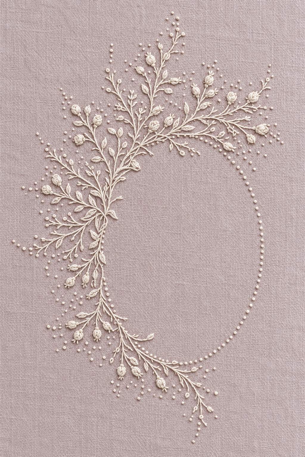 Bridal Initial Keepsake Frame | French Embroidery & La Broderie Blanche Book 3 | Hand embroidery example