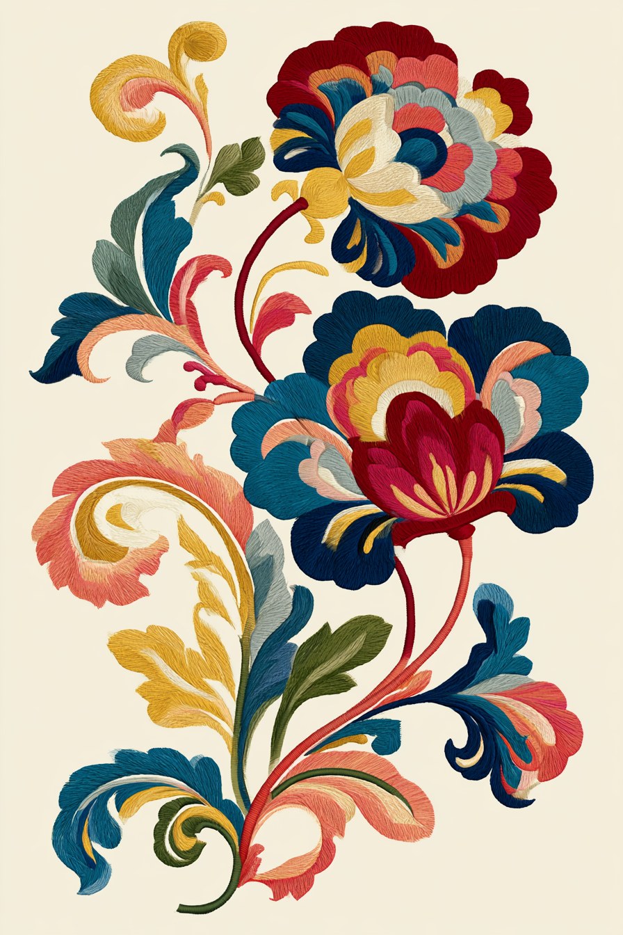 Digital PDF embroidery design bundle cover preview for Ornamental Borders & Baroque Frames Bundle 1, featuring curated embroidery patterns, motif library references and textile… - preview 18