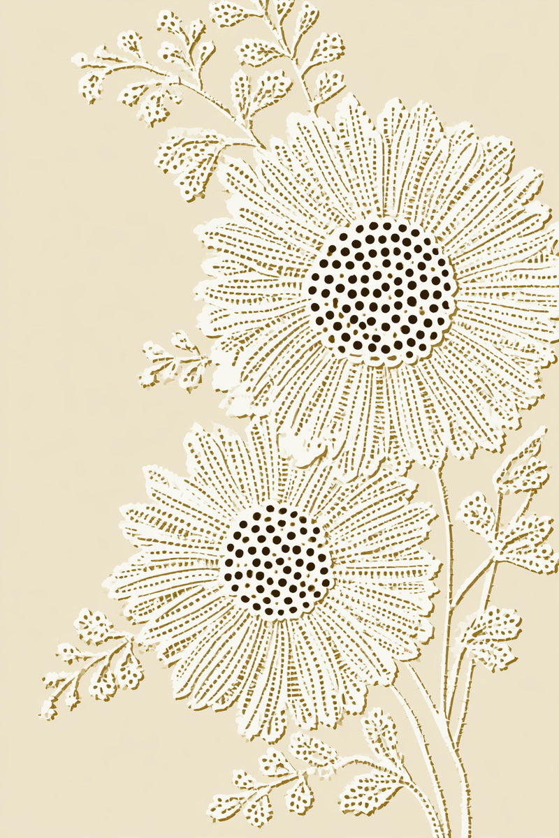 Broderie Anglaise Daisy Motif from Lace Embroidery & Broderie Designs Book 4, a digital embroidery design reference for machine embroidery designs, embroidery patterns and lace and broderie details.