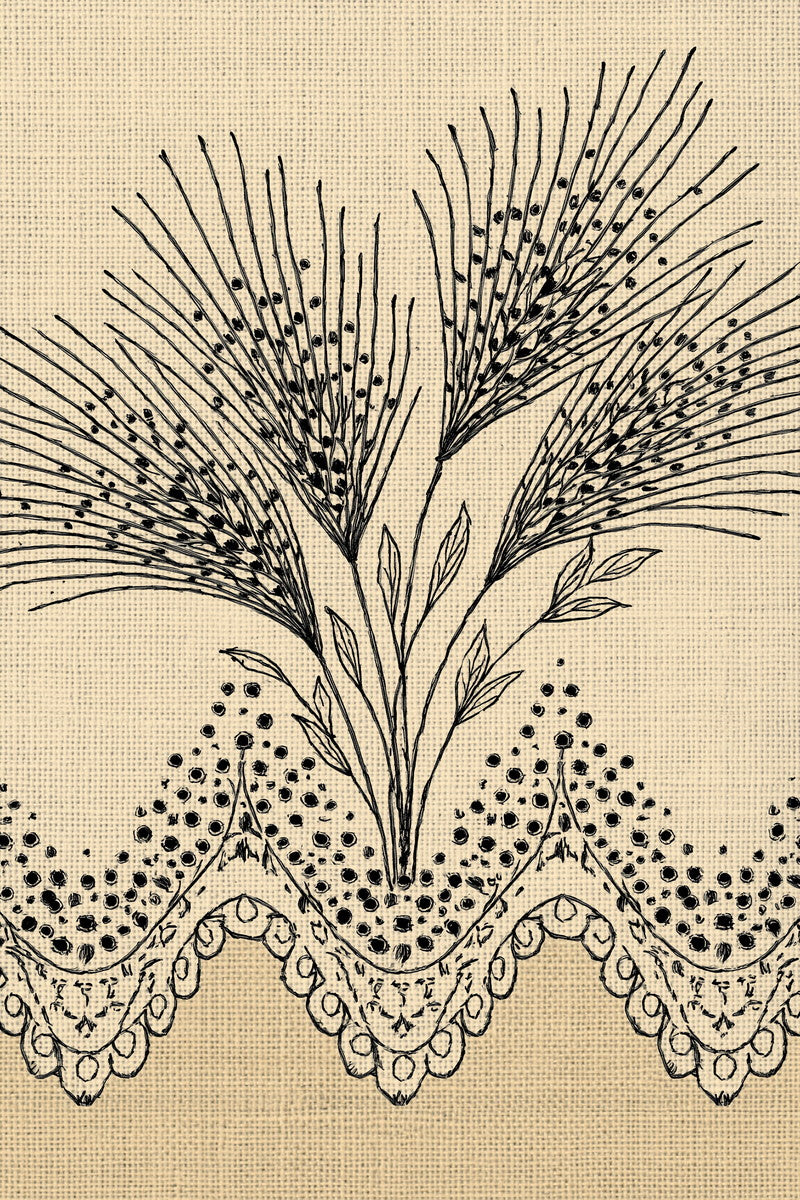 Broderie Bread Bag Edge 02 from Napkins, Table Runners & Kitchen Linens Book 1, a digital embroidery design reference for machine embroidery designs, embroidery patterns and border and edge embroidery.
