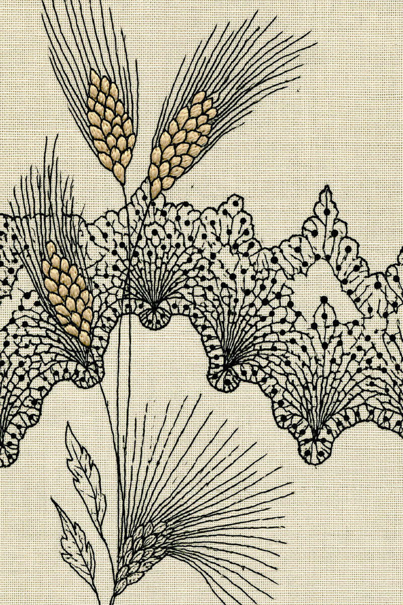 Broderie Bread Bag Edge 02 from Napkins, Table Runners & Kitchen Linens Book 2, a digital embroidery design reference for machine embroidery designs, embroidery patterns and border and edge embroidery.