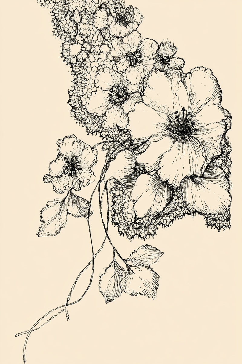 Broderie Floral Corner from Lace Embroidery & Broderie Designs Book 2, a digital embroidery design reference for machine embroidery designs, embroidery patterns and corner embroidery.