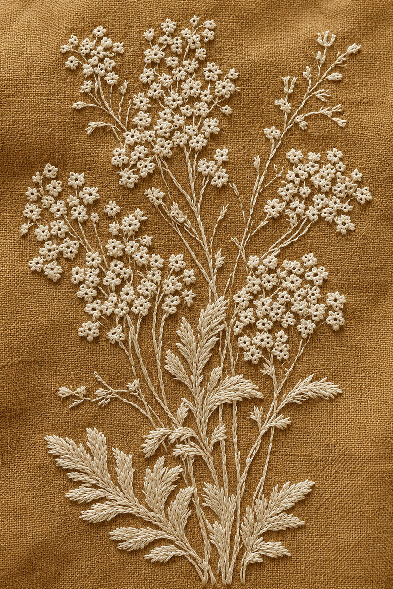 Broderie Inspired Botanical Designs 1 from Botanical Embroidery Designs Book 1, a digital embroidery design reference for machine embroidery designs, embroidery patterns and lace and broderie details.