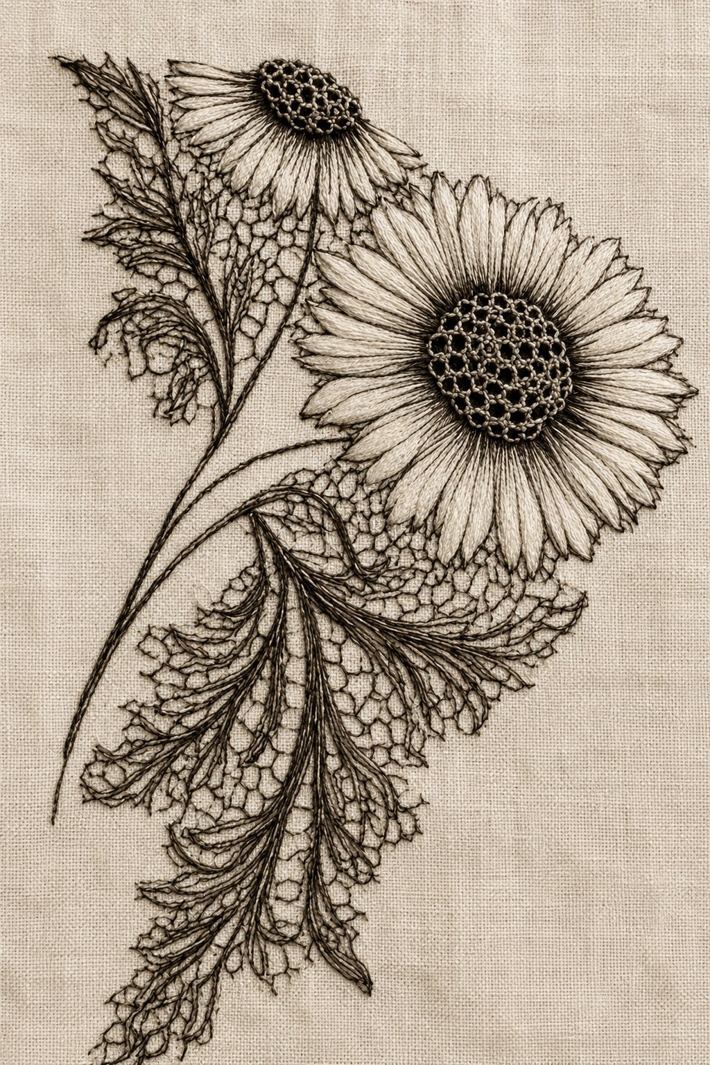 Digital PDF embroidery design bundle cover preview for Botanical Garden Archive Bundle 4, featuring curated embroidery patterns, motif library references and textile design… - preview 27