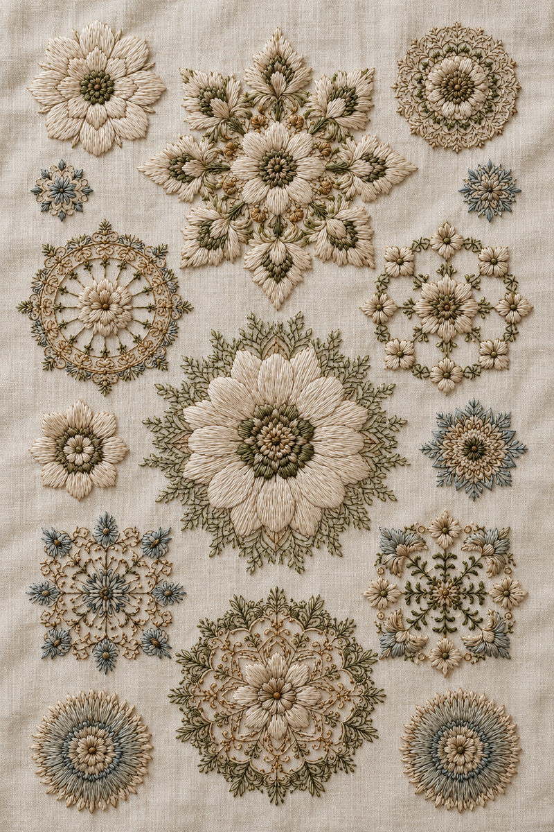 Centerpiece Medallion And Main Motif 1 from Modular & Combine Friendly Embroidery Systems - Book 2, a machine embroidery design reference.