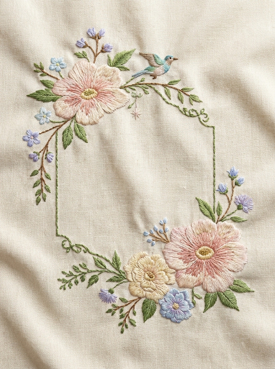 Christening Date Frame Baby And Kids Embroidery 2 Png from Baby & Kids Embroidery Book 4, a digital embroidery design reference for machine embroidery designs, embroidery patterns and frames and monogram spaces.