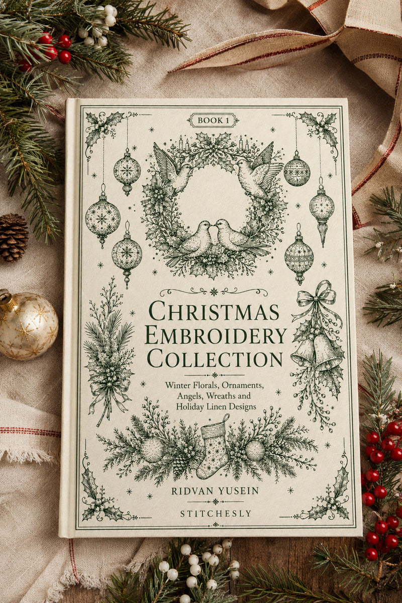 Christmas Embroidery Collection 1 Book 02 from Christmas Embroidery Collection Book 1, a digital embroidery design reference for machine embroidery designs, embroidery patterns and seasonal embroidery motifs.