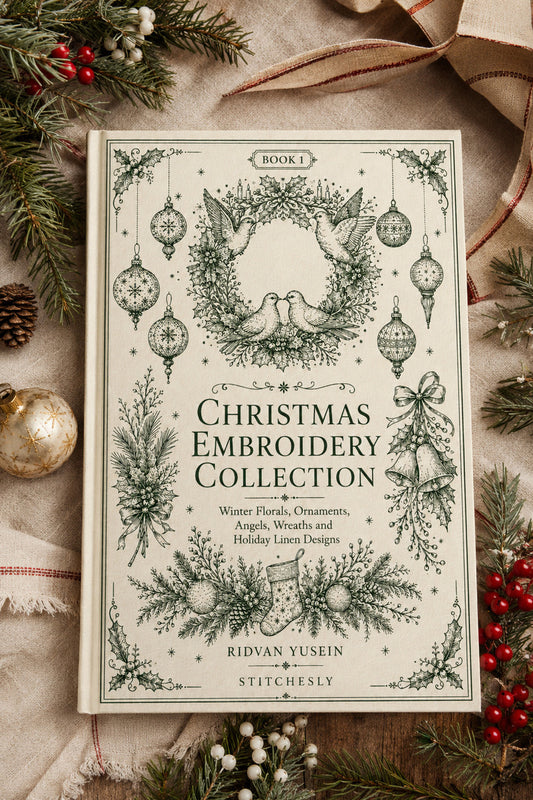 Christmas Embroidery Collection 1 Book 02 from Christmas Embroidery Collection Book 1, a digital embroidery design reference for machine embroidery designs, embroidery patterns and seasonal embroidery motifs.