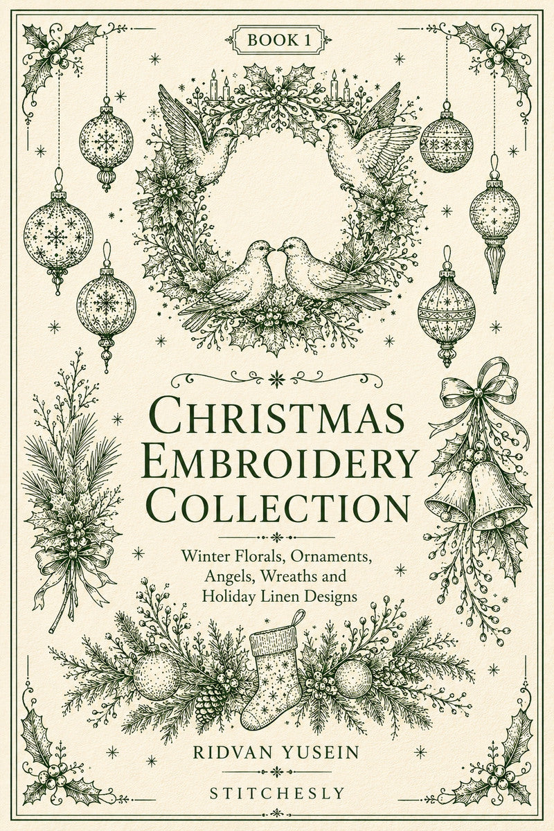 Christmas Embroidery Collection 1 Book 03 from Christmas Embroidery Collection Book 1, a digital embroidery design reference for machine embroidery designs, embroidery patterns and seasonal embroidery motifs.
