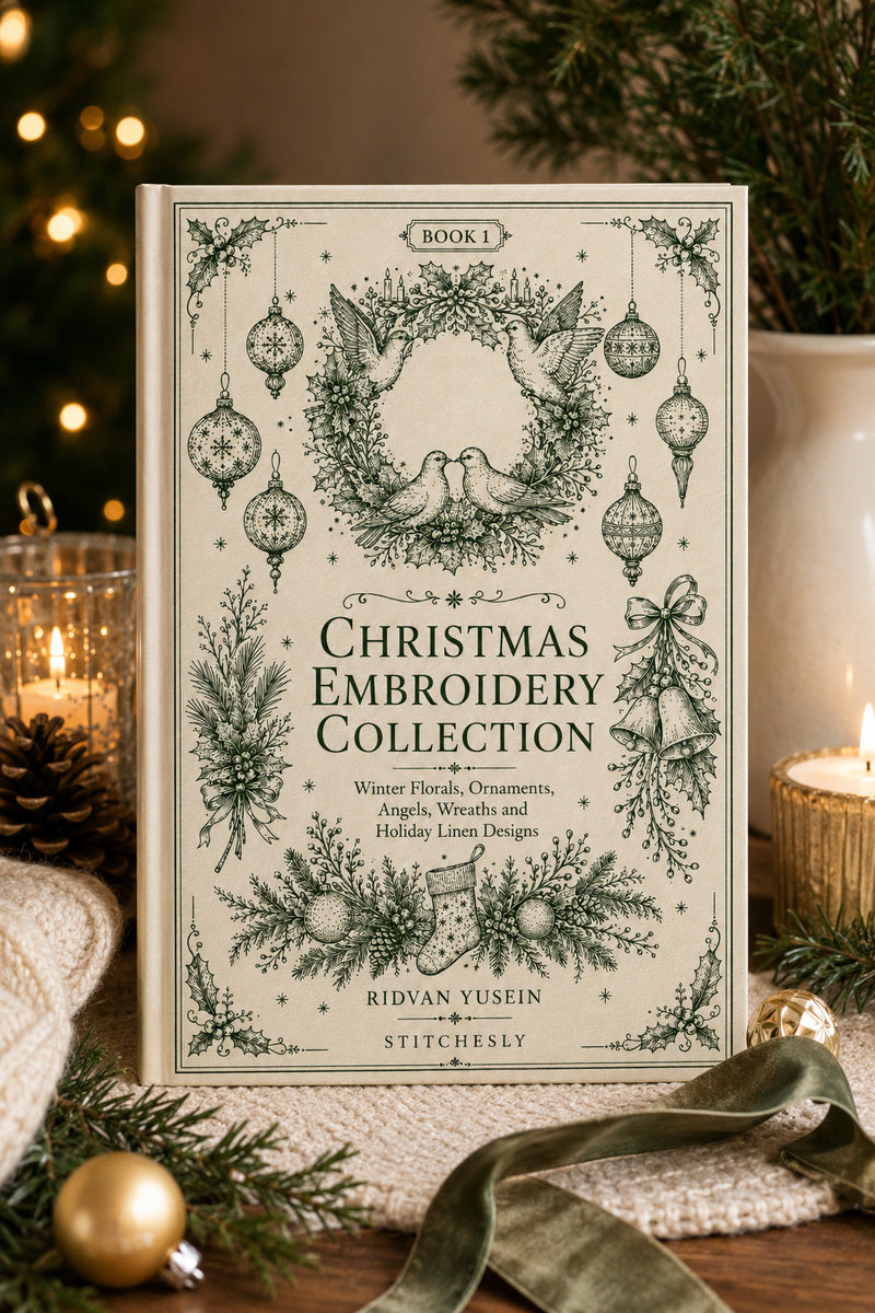 Christmas Embroidery Collection 1 Book from Christmas Embroidery Collection Book 1, a digital embroidery design reference for machine embroidery designs, embroidery patterns and seasonal embroidery motifs.