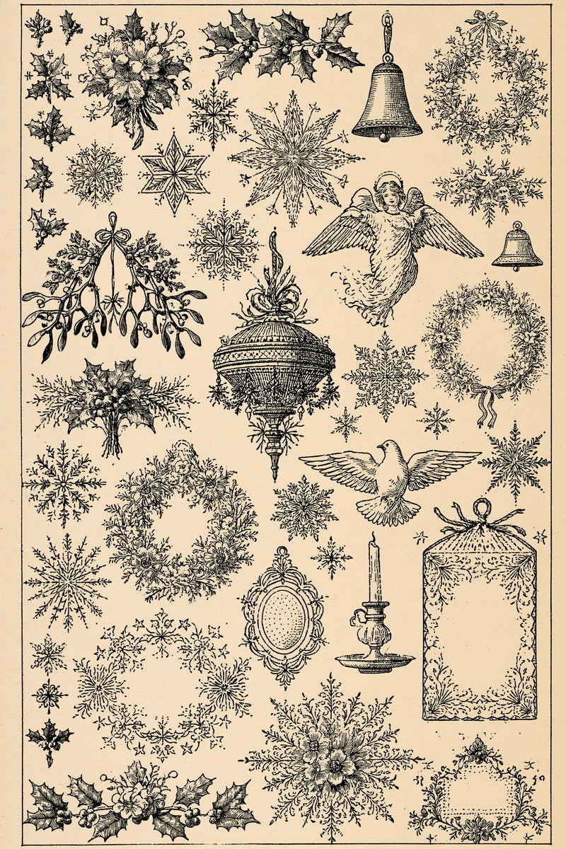 Christmas Embroidery Pattern Book Plate from Christmas Embroidery Collection Book 1, a digital embroidery design reference for machine embroidery designs, embroidery patterns and seasonal embroidery motifs.