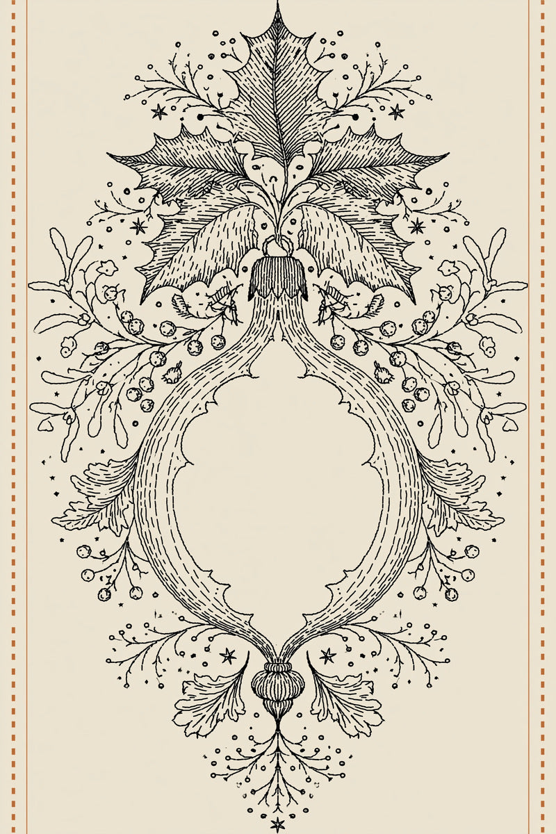 Christmas Ornament Frame Christmas Embroidery from Christmas Embroidery Collection Book 1, a digital embroidery design reference for machine embroidery designs, embroidery patterns and frames and monogram spaces.