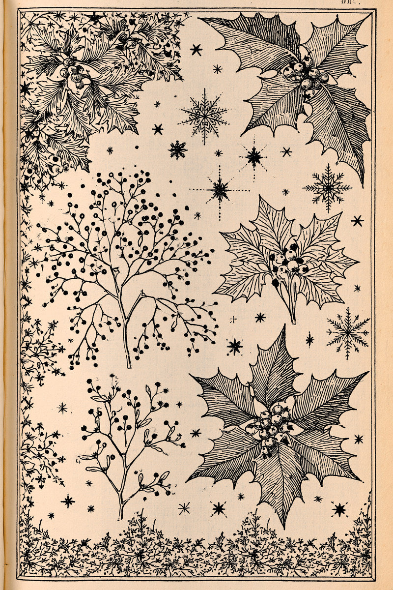 Christmas Table Textile Placement Set from Christmas Embroidery Collection Book 1, a digital embroidery design reference for machine embroidery designs, embroidery patterns and lace and broderie details.