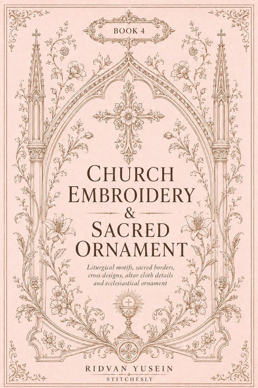 Church Embroidery and Sacred Ornament Book Four cover, view 2.