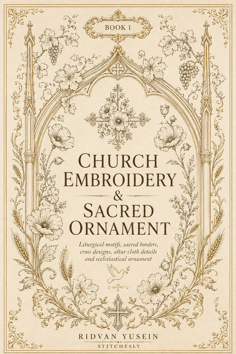 Church Embroidery And Sacred Ornament 1 Book from Church Embroidery & Sacred Ornament Book 1, a digital embroidery design reference for machine embroidery designs, embroidery patterns and embroidery design reference.
