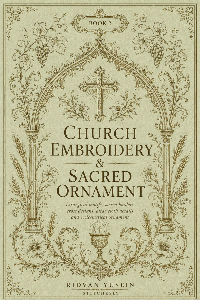 Church Embroidery And Sacred Ornament 2 Book from Church Embroidery & Sacred Ornament Book 2, a digital embroidery design reference for machine embroidery designs, embroidery patterns and embroidery design reference.