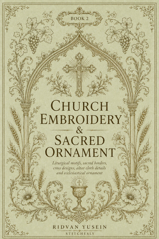 Church Embroidery And Sacred Ornament 2 Book from Church Embroidery & Sacred Ornament Book 2, a digital embroidery design reference for machine embroidery designs, embroidery patterns and embroidery design reference.