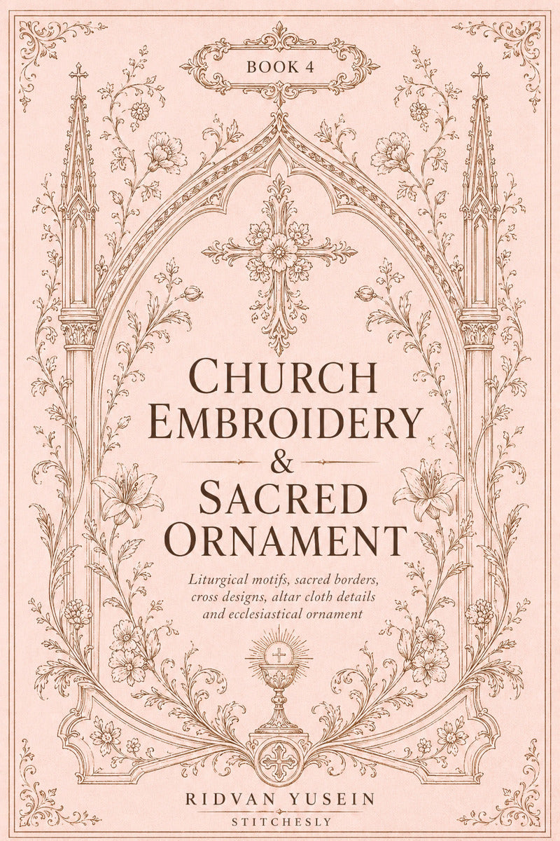 Church Embroidery And Sacred Ornament 4 Book from Church Embroidery & Sacred Ornament Book 4, a digital embroidery design reference for machine embroidery designs, embroidery patterns and embroidery design reference.