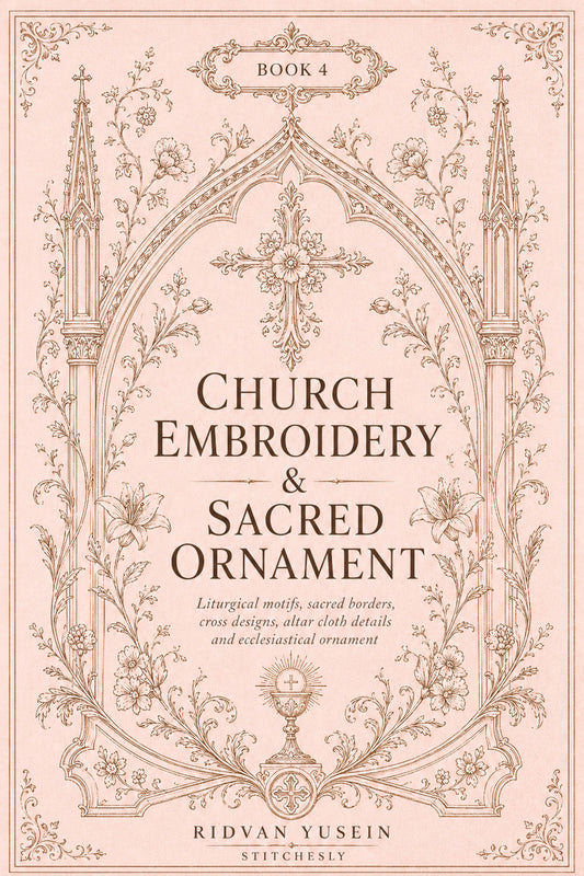 Church Embroidery And Sacred Ornament 4 Book from Church Embroidery & Sacred Ornament Book 4, a digital embroidery design reference for machine embroidery designs, embroidery patterns and embroidery design reference.