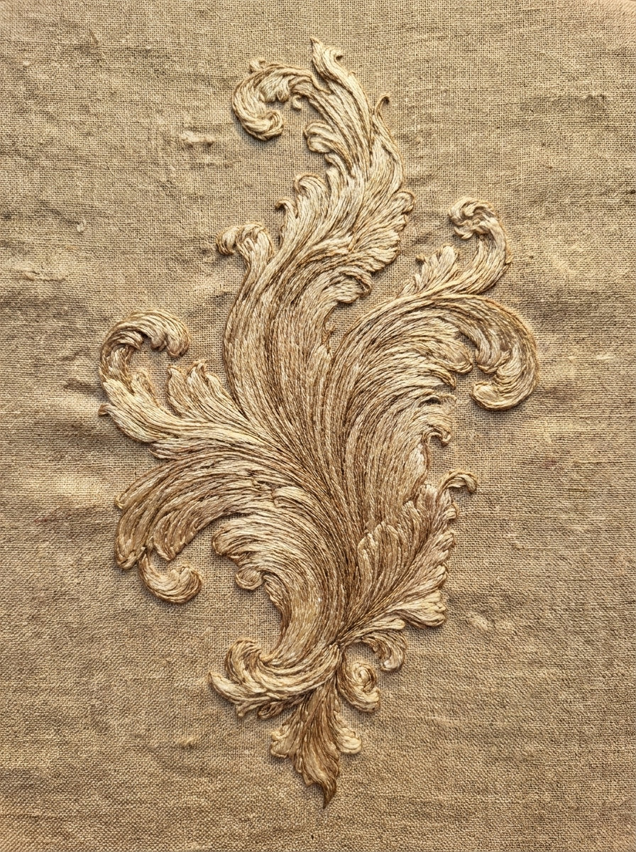 Classic Baroque Scroll Motif from Baroque Scrollwork & Luxury Ornament Book 4, a digital embroidery design reference for machine embroidery designs, embroidery patterns and embroidery design reference.