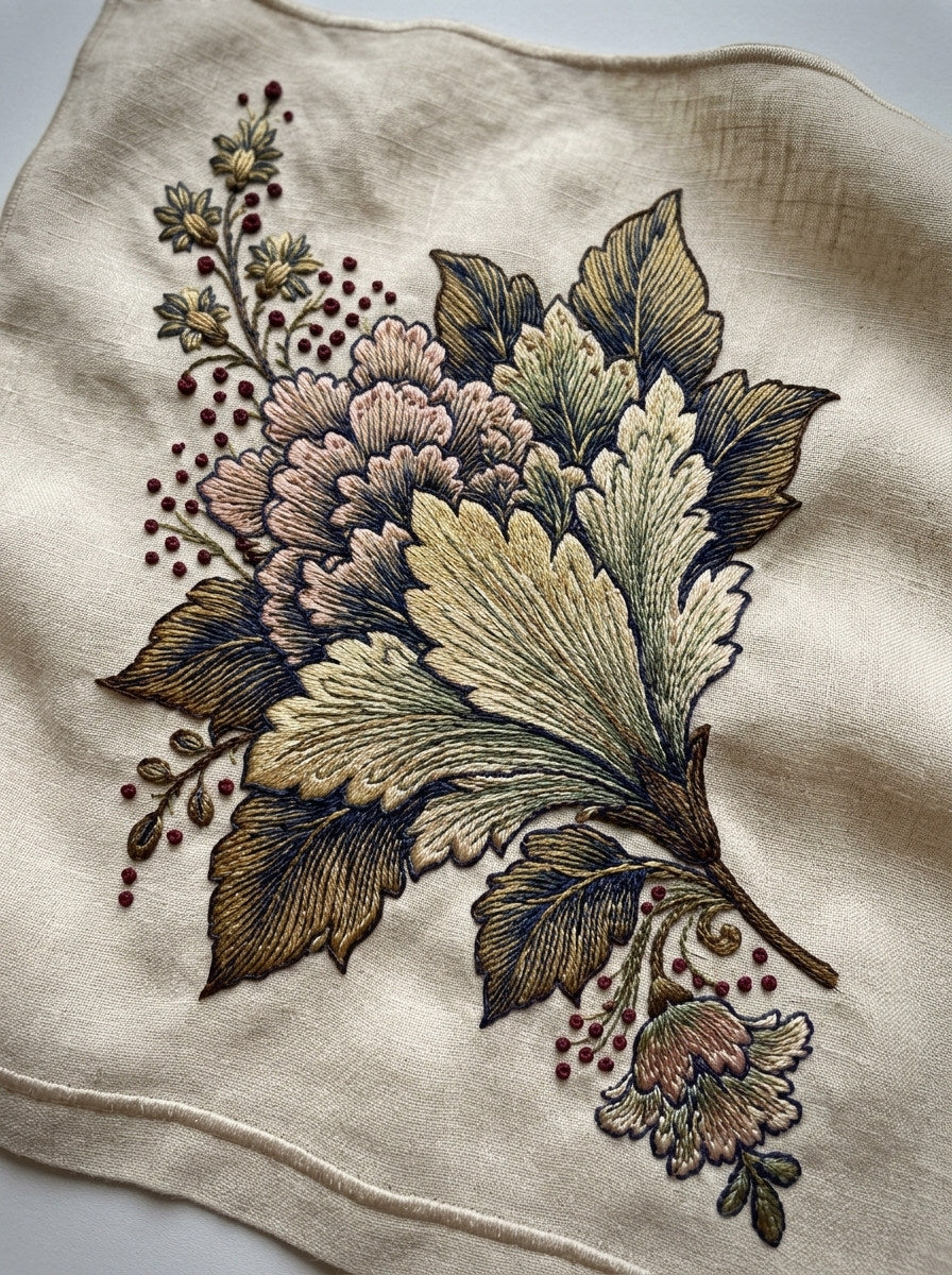 Classic Border End Cap Motif from Classic Frames & Borders Book 9, a digital embroidery design reference for machine embroidery designs, embroidery patterns and border and edge embroidery.