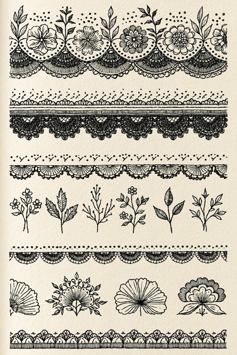 Classic Frame And from Classic Frames & Borders Book 9, a digital embroidery design reference for machine embroidery designs, embroidery patterns and border and edge embroidery.