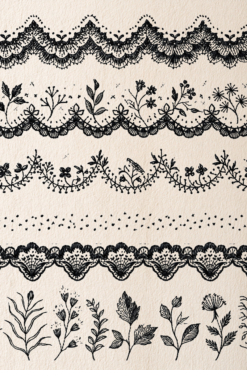 Classic Frame And Border Embroidery 02 from Classic Frames & Borders Book 6, a digital embroidery design reference for machine embroidery designs, embroidery patterns and border and edge embroidery.