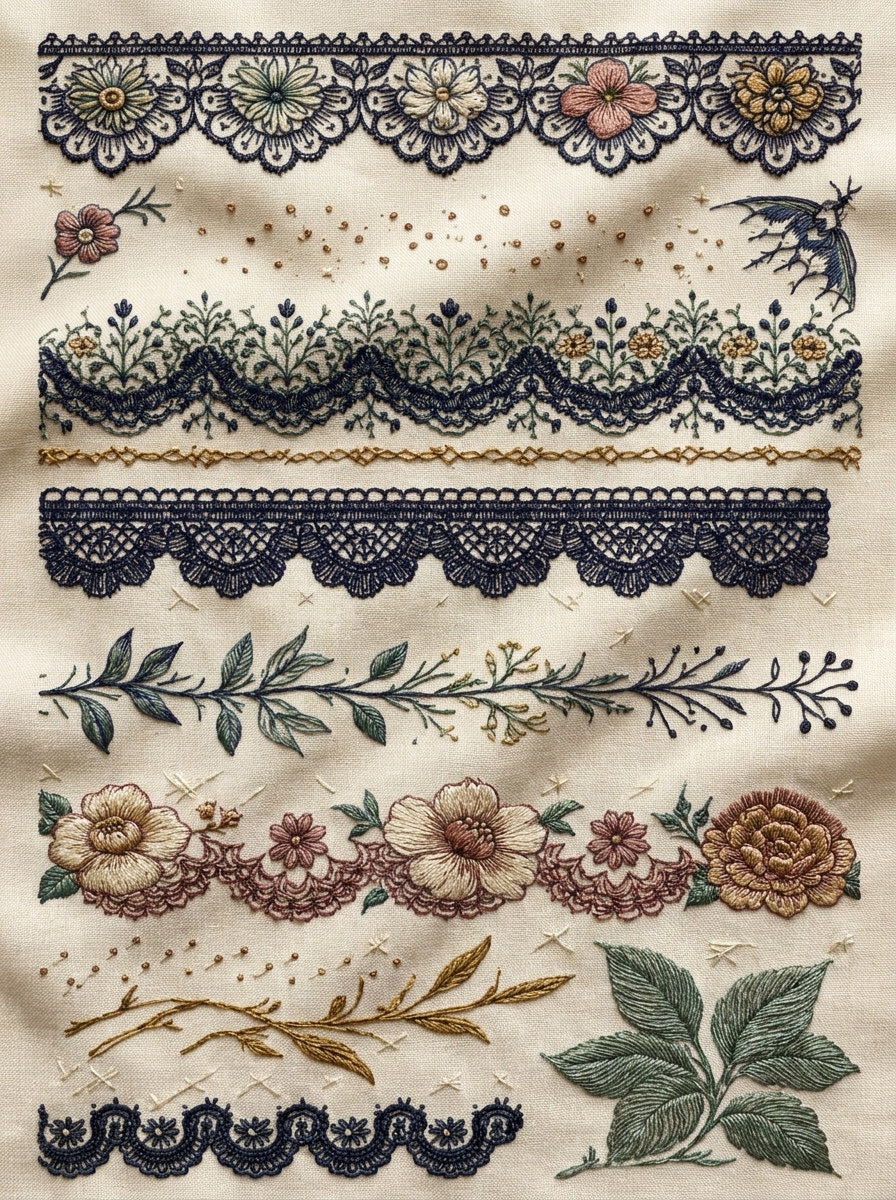 Classic Frame And Png from Classic Frames & Borders Book 6, a digital embroidery design reference for machine embroidery designs, embroidery patterns and border and edge embroidery.