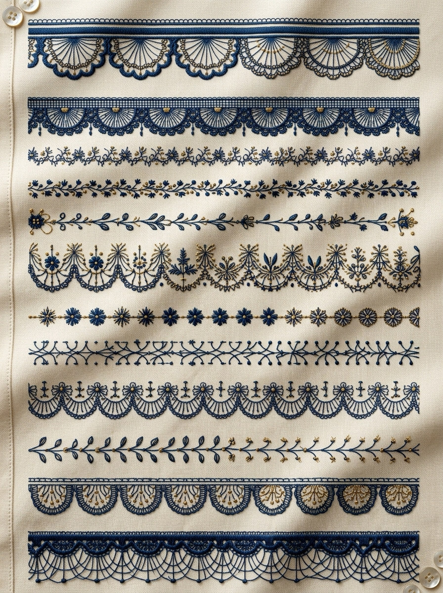 Classic Frame And from Classic Frames & Borders Book 9, a digital embroidery design reference for machine embroidery designs, embroidery patterns and border and edge embroidery.