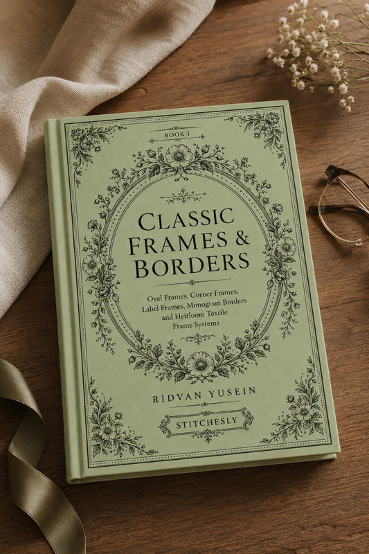 Classic Frames And Borders 1 Book 02 from Classic Frames & Borders Book 1, a digital embroidery design reference for machine embroidery designs, embroidery patterns and border and edge embroidery.