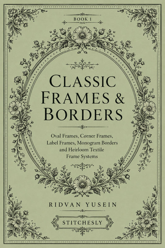 Classic Frames And Borders 1 Book 03 from Classic Frames & Borders Book 1, a digital embroidery design reference for machine embroidery designs, embroidery patterns and border and edge embroidery.