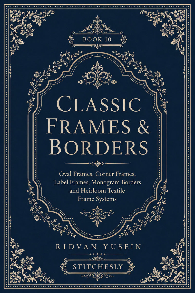 Classic Frames And Borders 10 Book 03 from Classic Frames & Borders Book 10, a digital embroidery design reference for machine embroidery designs, embroidery patterns and border and edge embroidery.