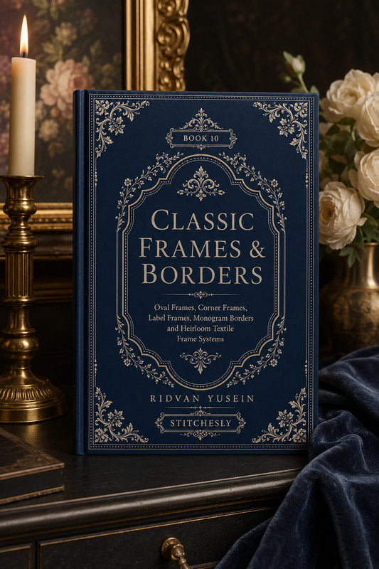 Classic Frames And Borders 10 Book from Classic Frames & Borders Book 10, a digital embroidery design reference for machine embroidery designs, embroidery patterns and border and edge embroidery.