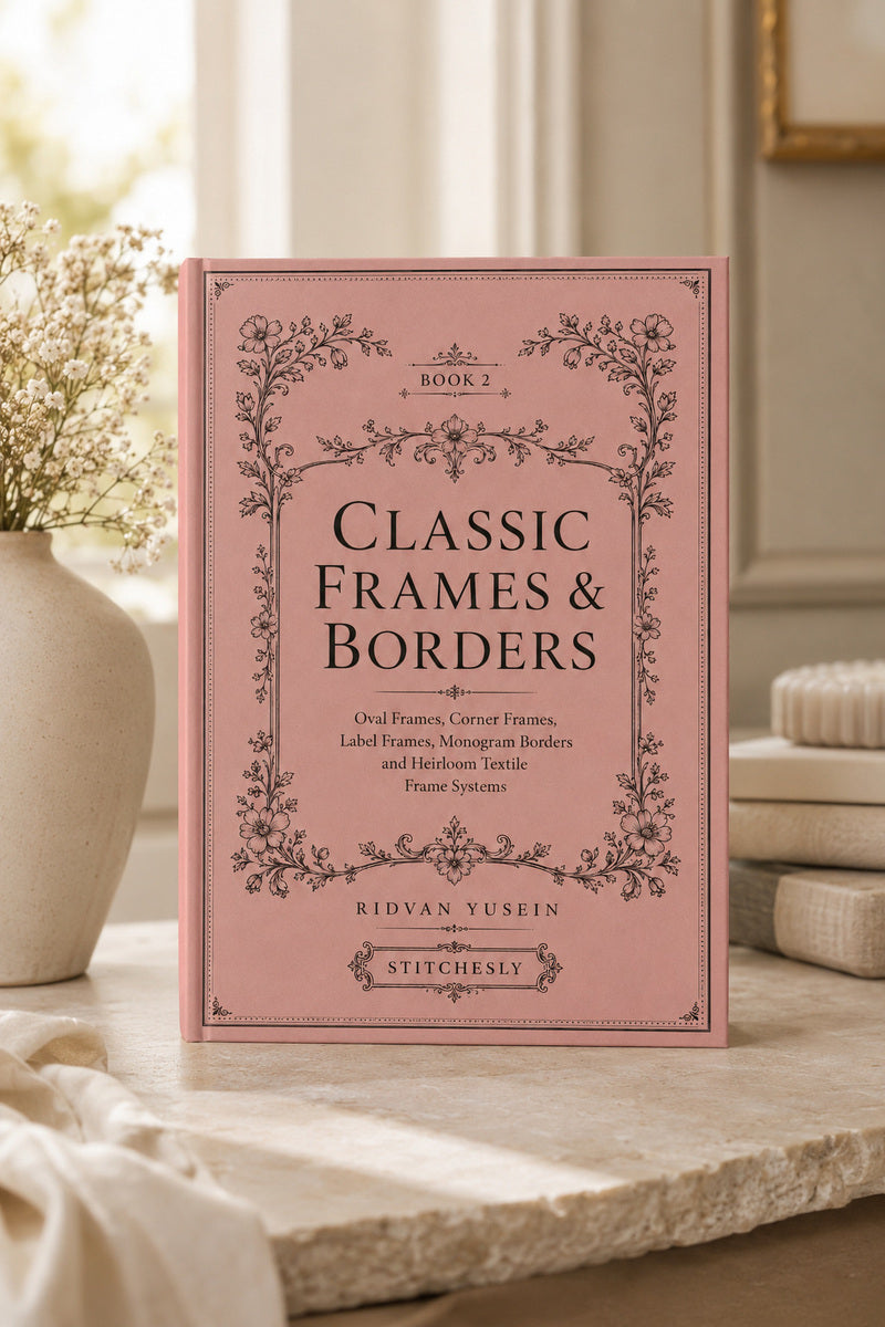 Classic Frames And Borders 2 Book 02 from Classic Frames & Borders Book 2, a digital embroidery design reference for machine embroidery designs, embroidery patterns and border and edge embroidery.