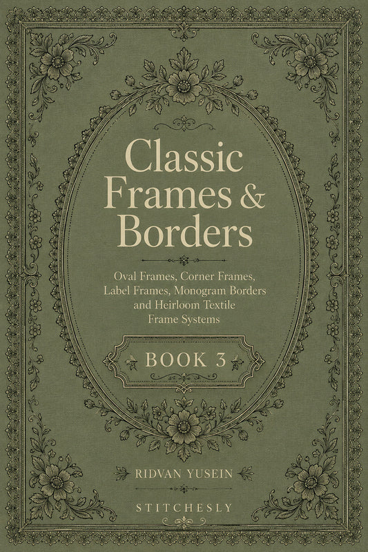 Classic Frames And Borders 3 Book 03 from Classic Frames & Borders Book 3, a digital embroidery design reference for machine embroidery designs, embroidery patterns and border and edge embroidery.