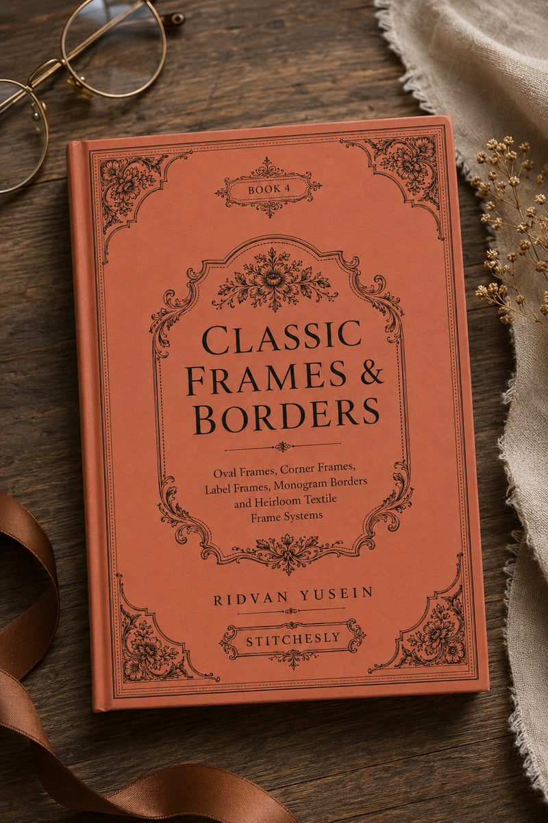 Classic Frames And Borders 4 Book from Classic Frames & Borders Book 4, a digital embroidery design reference for machine embroidery designs, embroidery patterns and border and edge embroidery.