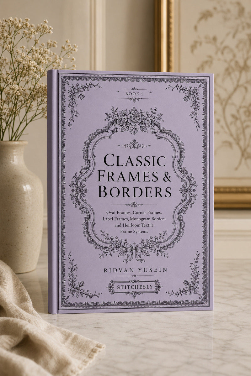 Classic Frames And Borders 5 Book from Classic Frames & Borders Book 5, a digital embroidery design reference for machine embroidery designs, embroidery patterns and border and edge embroidery.