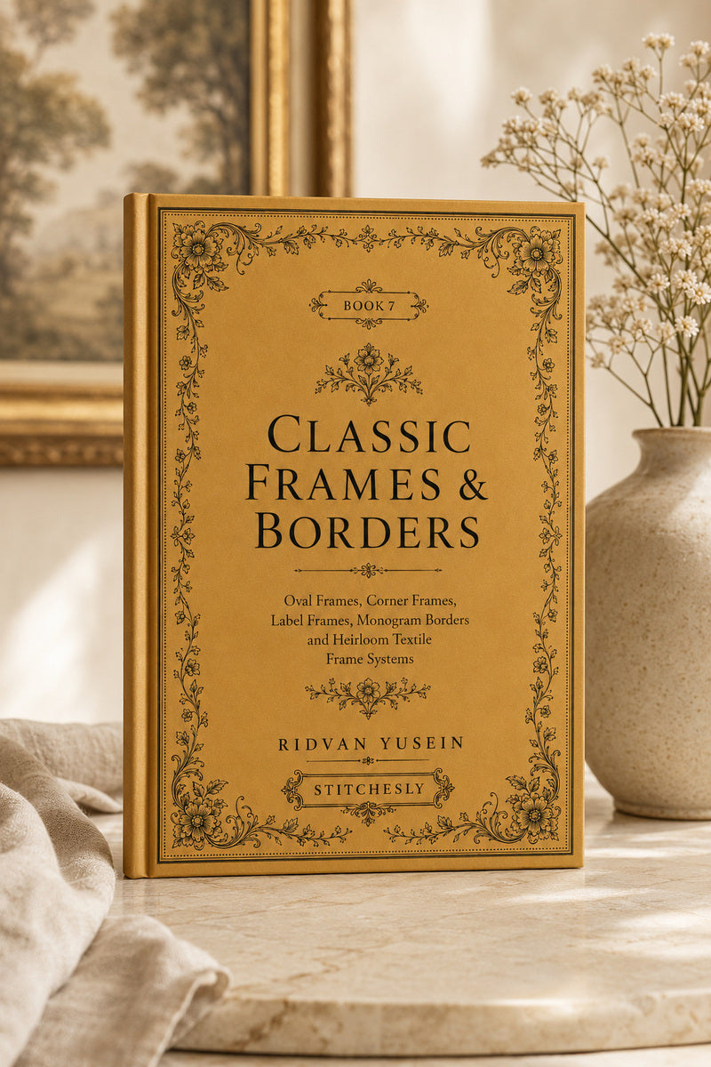 Classic Frames And Borders 7 Book from Classic Frames & Borders Book 7, a digital embroidery design reference for machine embroidery designs, embroidery patterns and border and edge embroidery.