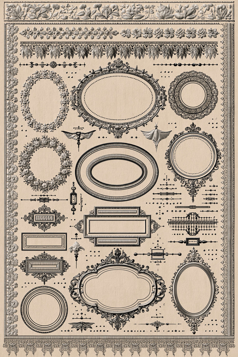 Classic Frames And Borders Embroidery from Classic Frames & Borders Book 2, a digital embroidery design reference for machine embroidery designs, embroidery patterns and border and edge embroidery.