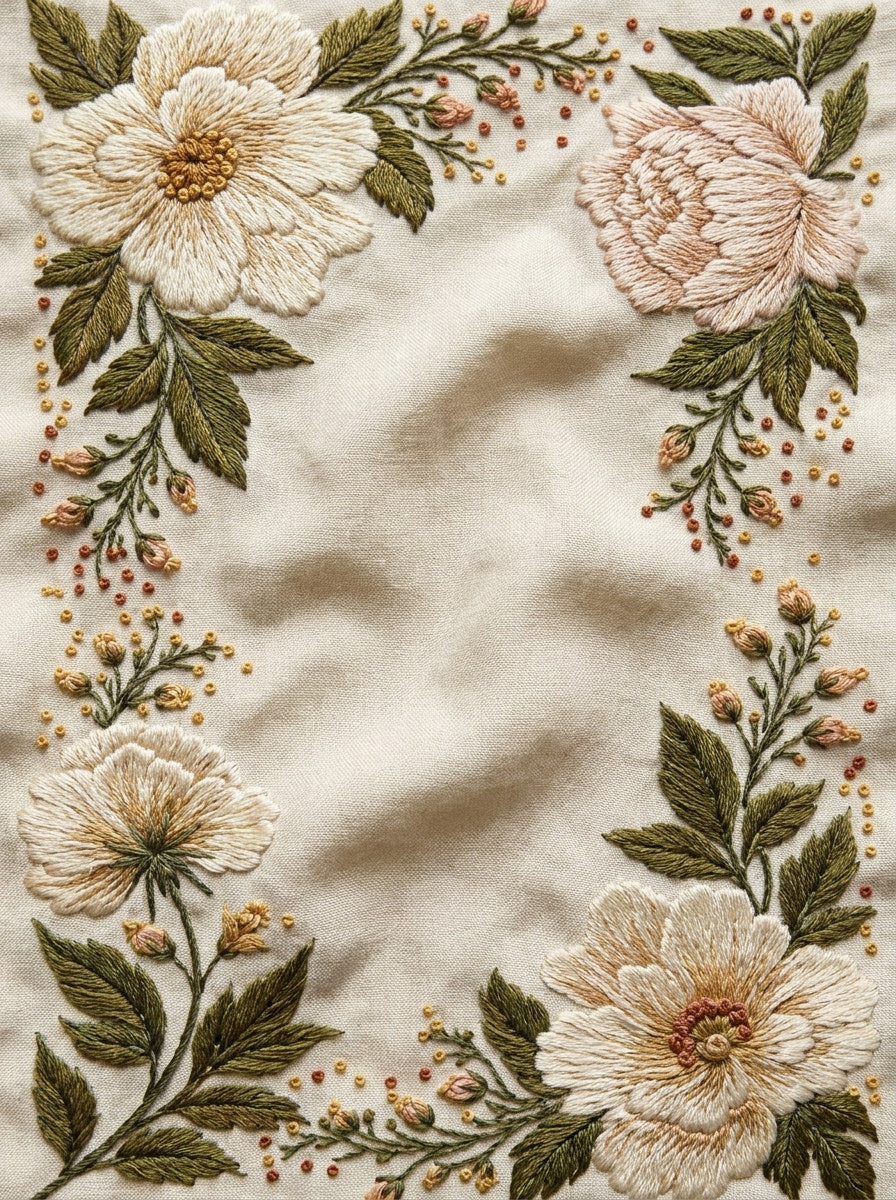 Classic Jacket Back Floral Frame from Jacket Backs & Shirt Fronts Embroidery Book 1, a digital embroidery design reference for machine embroidery designs, embroidery patterns and frames and monogram spaces.