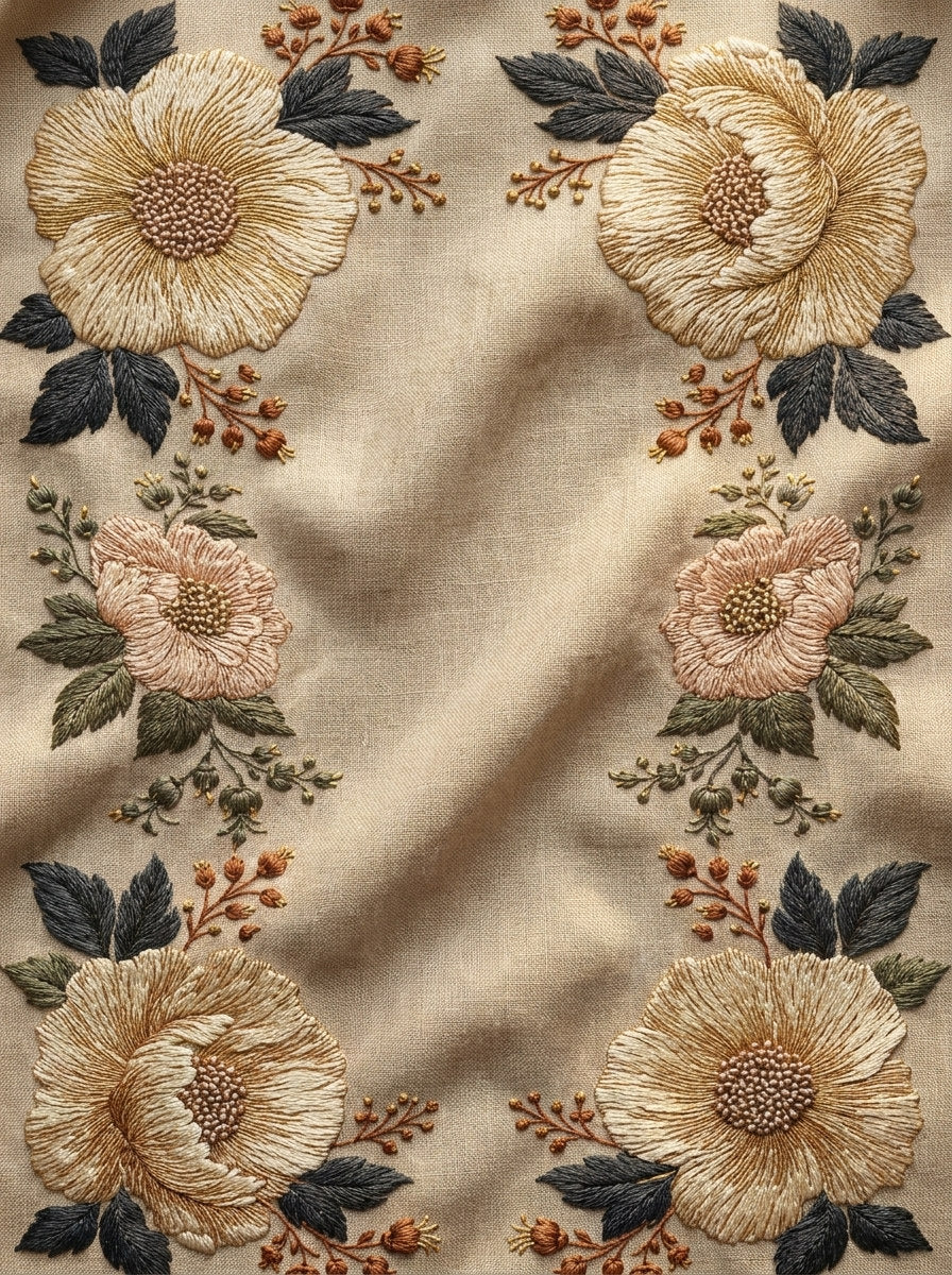 Classic Jacket Back Floral Frame from Jacket Backs & Shirt Fronts Embroidery Book 3, a digital embroidery design reference for machine embroidery designs, embroidery patterns and frames and monogram spaces.
