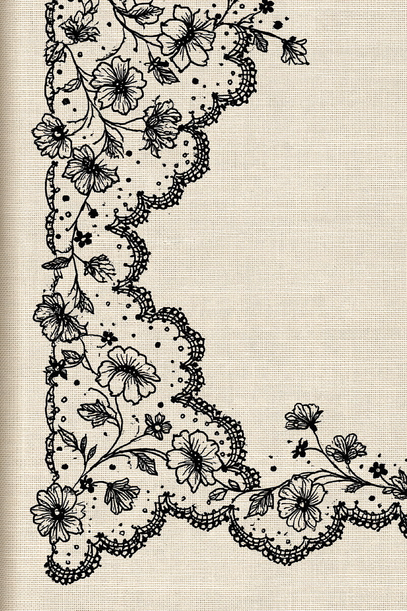 Classic Lace Corner And Border from Classic Frames & Borders Book 2, a digital embroidery design reference for machine embroidery designs, embroidery patterns and border and edge embroidery.