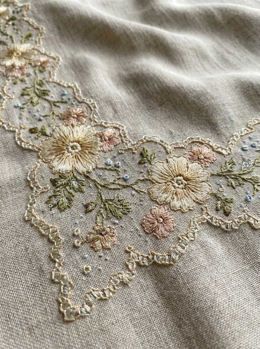 Classic Lace Corner And Border from Classic Frames & Borders Book 3, a digital embroidery design reference for machine embroidery designs, embroidery patterns and border and edge embroidery.