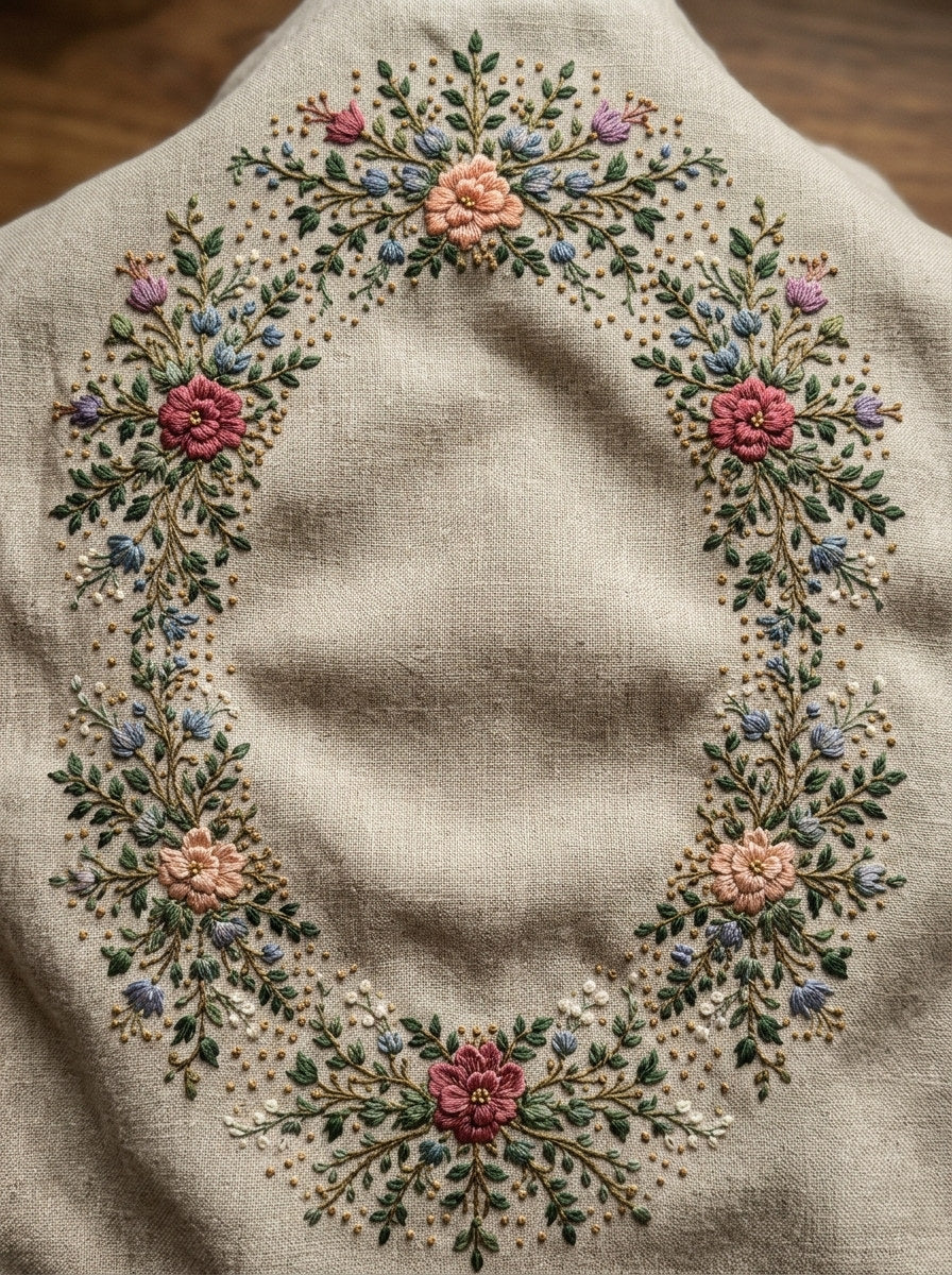 Classic Oval Monogram Frame Archival from Classic Frames & Borders Book 5, a digital embroidery design reference for machine embroidery designs, embroidery patterns and border and edge embroidery.