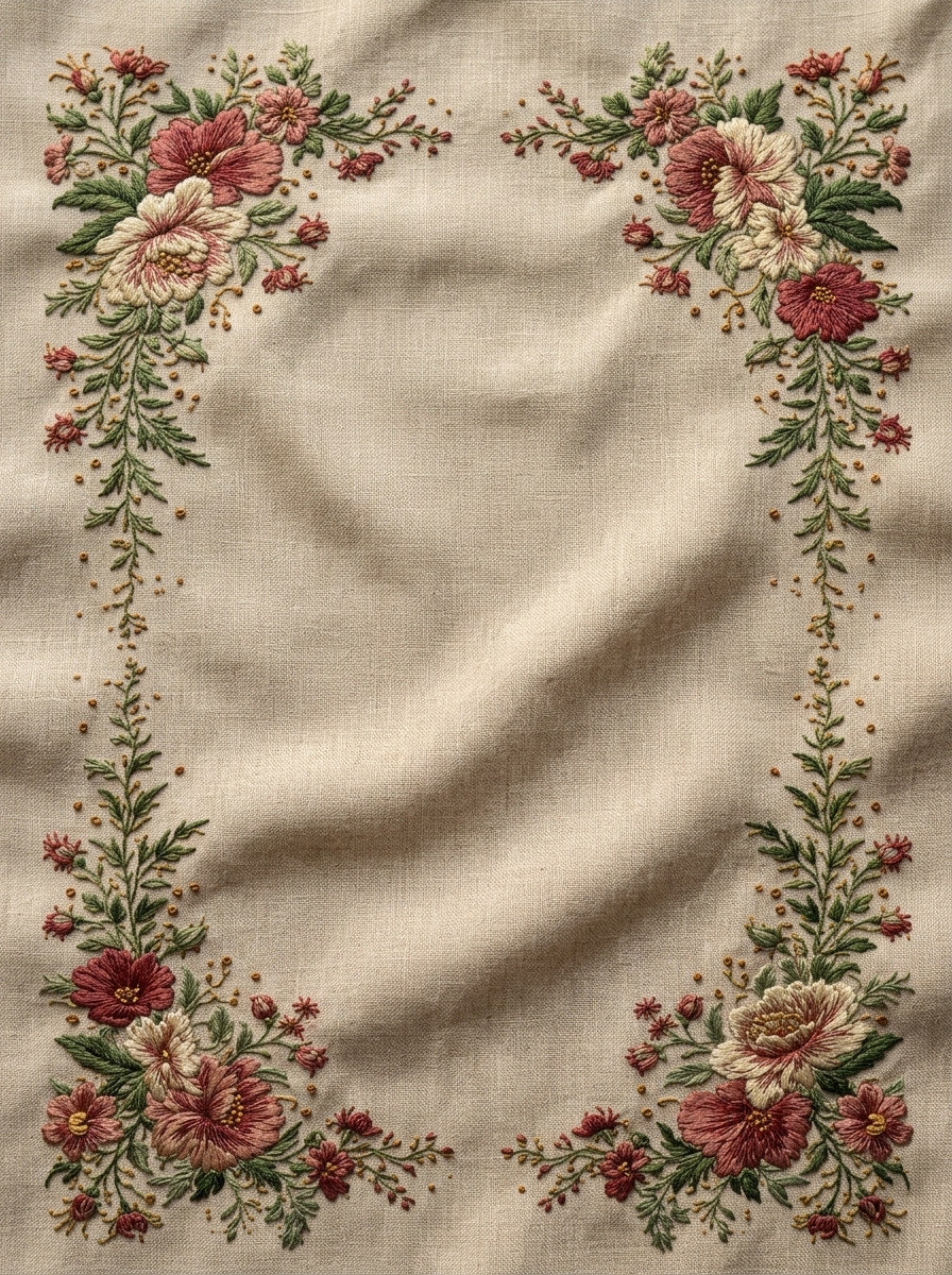 Classic Pillow Frame Border Archival from Classic Frames & Borders Book 5, a digital embroidery design reference for machine embroidery designs, embroidery patterns and border and edge embroidery.