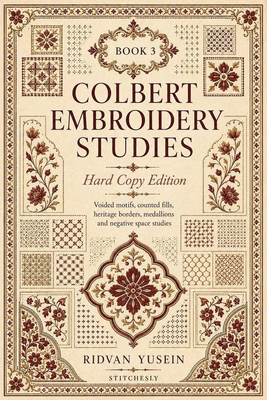 Original cover 2 of Colbert Embroidery Studies Book Three.